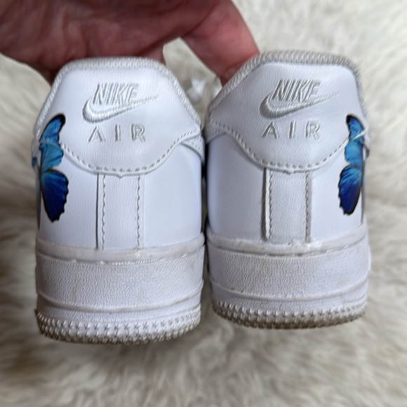 Nike Air Force 1 Low Blue Butterfly‎ Fun
Custom Shoes Women’s Size 6 - Picture 4 of 11